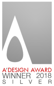 A'Design Award winner 2018 silver logo